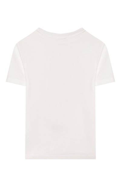 Хлопковая футболка DOLCE & GABBANA белого цвета по цене 29650 руб., арт. L4JTHU/G7P6R, фото 2 Хлопковая футболка DOLCE & GABBANA, арт. L4JTHU/G7P6R, фото 2