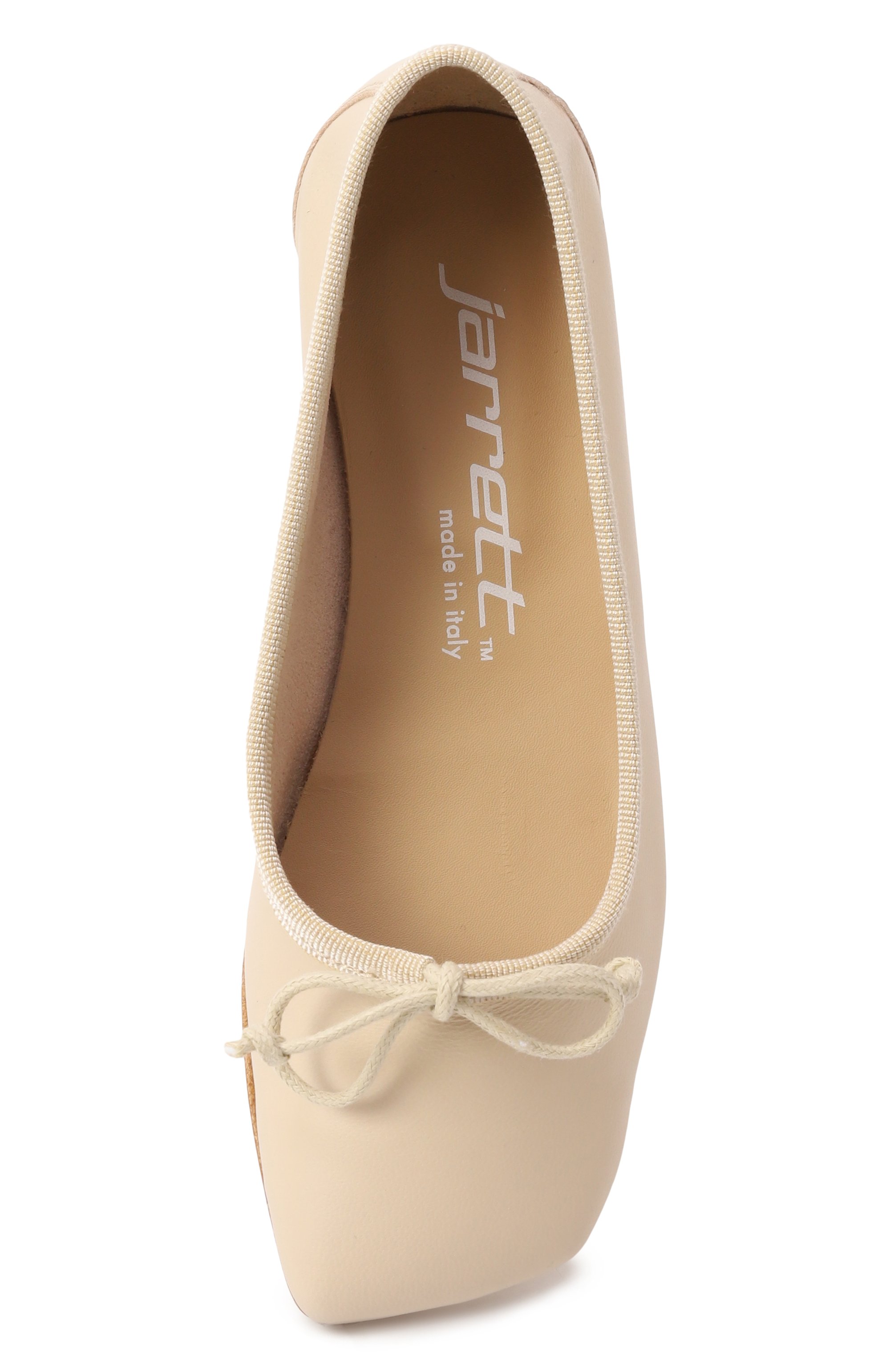 Кожаные балетки JARRETT светло-бежевого цвета по цене 18350 руб., арт. J3BA082A/28-34, фото 4 Кожаные балетки JARRETT, арт. J3BA082A/28-34, фото 4