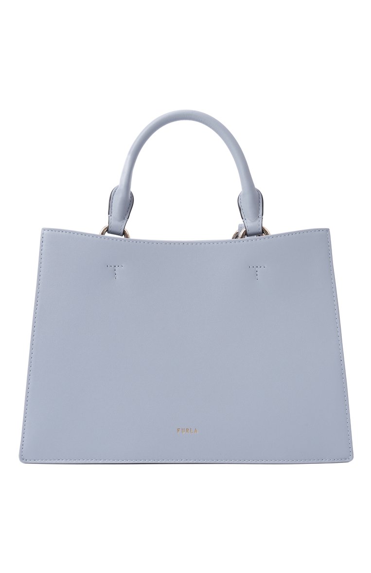 Женская сумка furla nuvola FURLA голубого цвета, арт. WB01336/BX2045 | Фото 6 (Размер: medium; Ремень/цепочка: На ремешке; Материал: Натуральная кожа)