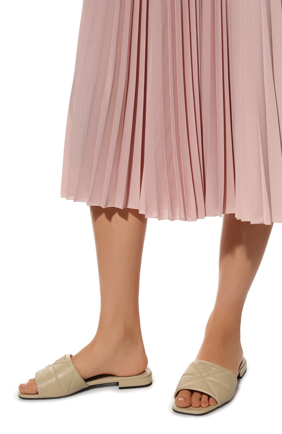 Кожаные шлепанцы PRADA, арт. 1XX583-038-F0F24-B010, фото 3