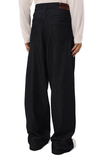 Джинсы DRIES VAN NOTEN темно-синего цвета по цене 48300 руб., арт. 242-020934-9378, фото 4 Джинсы DRIES VAN NOTEN, арт. 242-020934-9378, фото 4