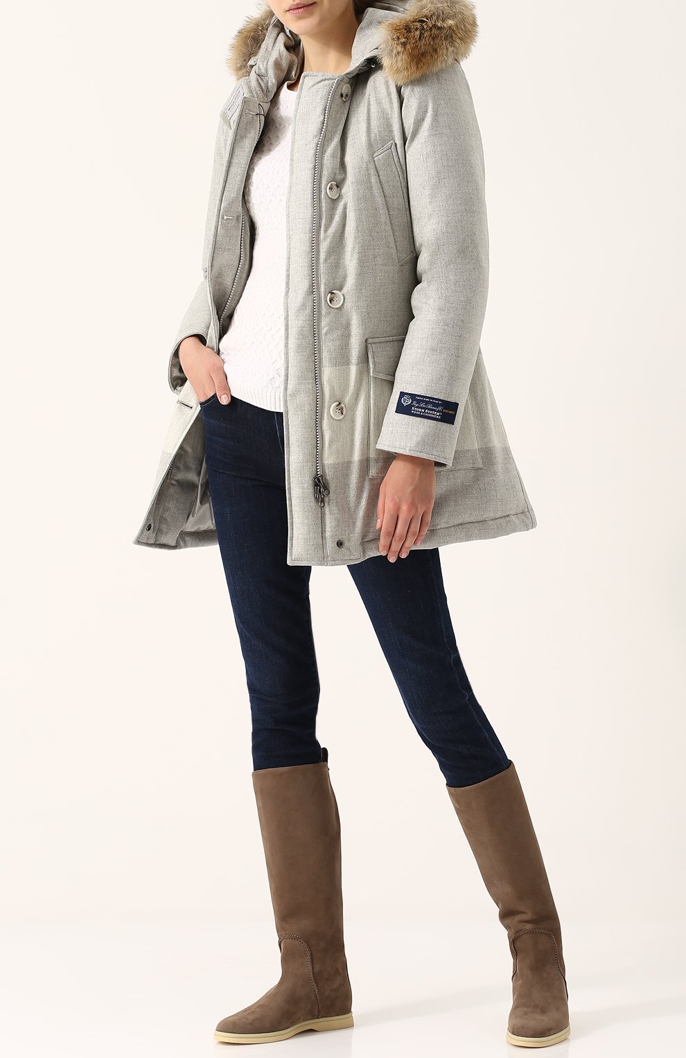 Сапоги из нубука на контрастной подошве LORO PIANA, арт. FAG3617, фото 2