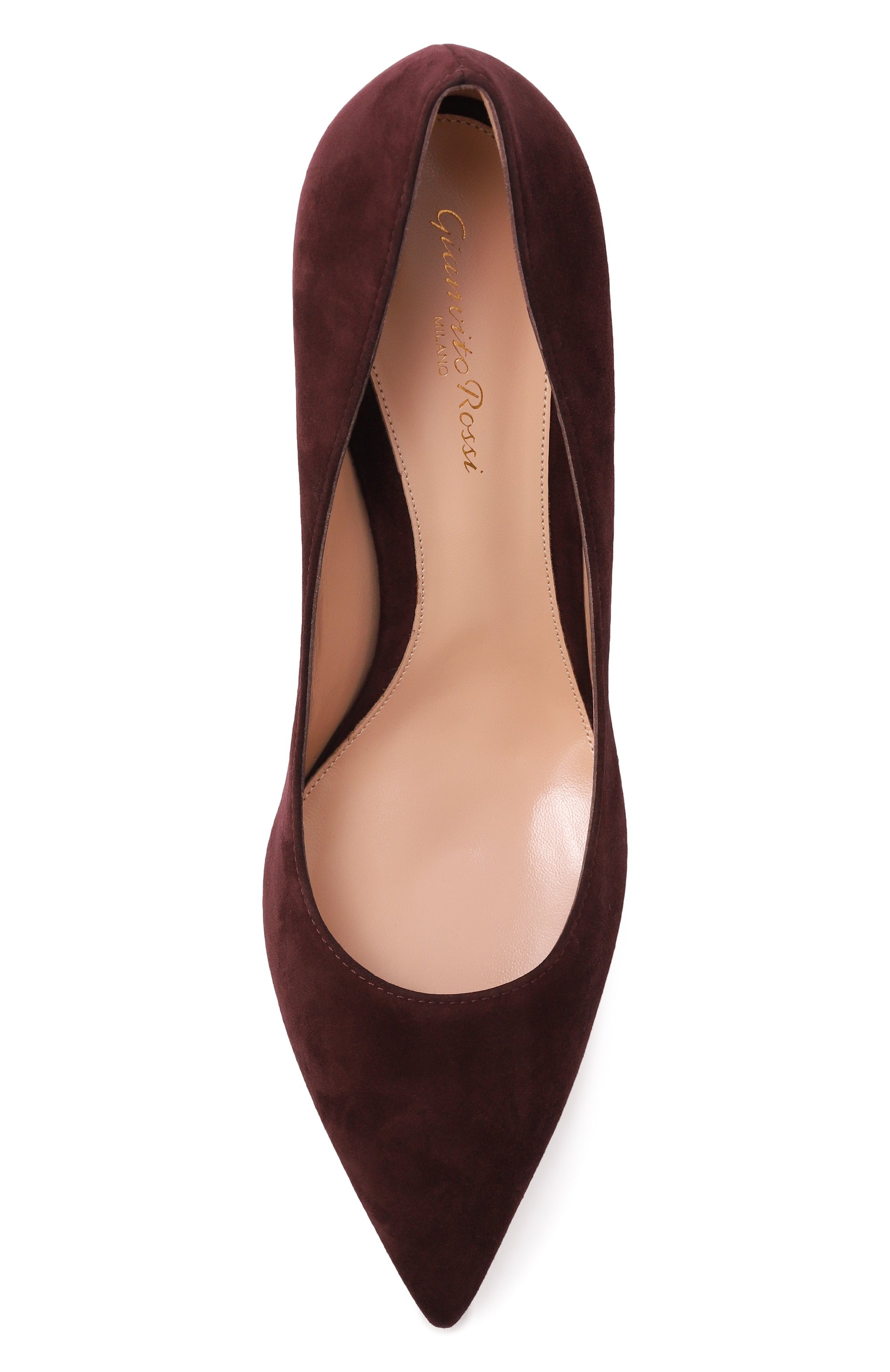 Замшевые туфли piper 85 GIANVITO ROSSI, арт. G21375.85RIC.CAMB0UR, фото 6