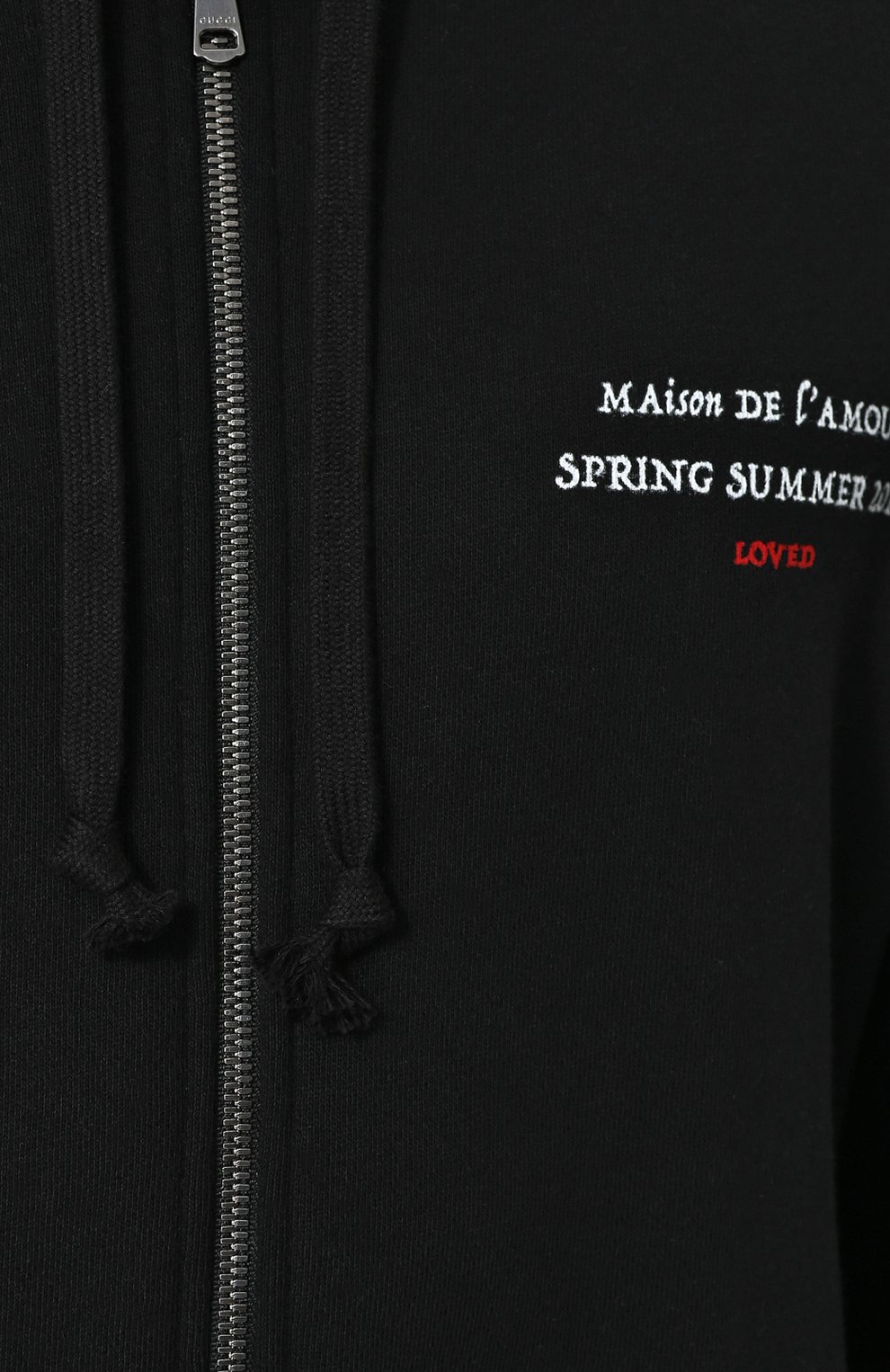 Хлопковая толстовка на молнии с капюшоном GUCCI, арт. 519489/X3N27, фото 5