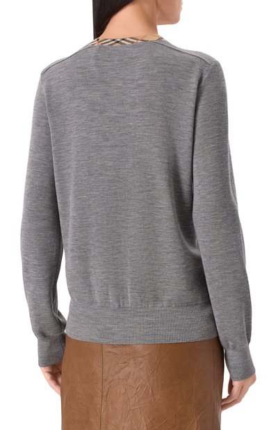 Шерстяной пуловер BURBERRY, арт. 8112171, фото 4