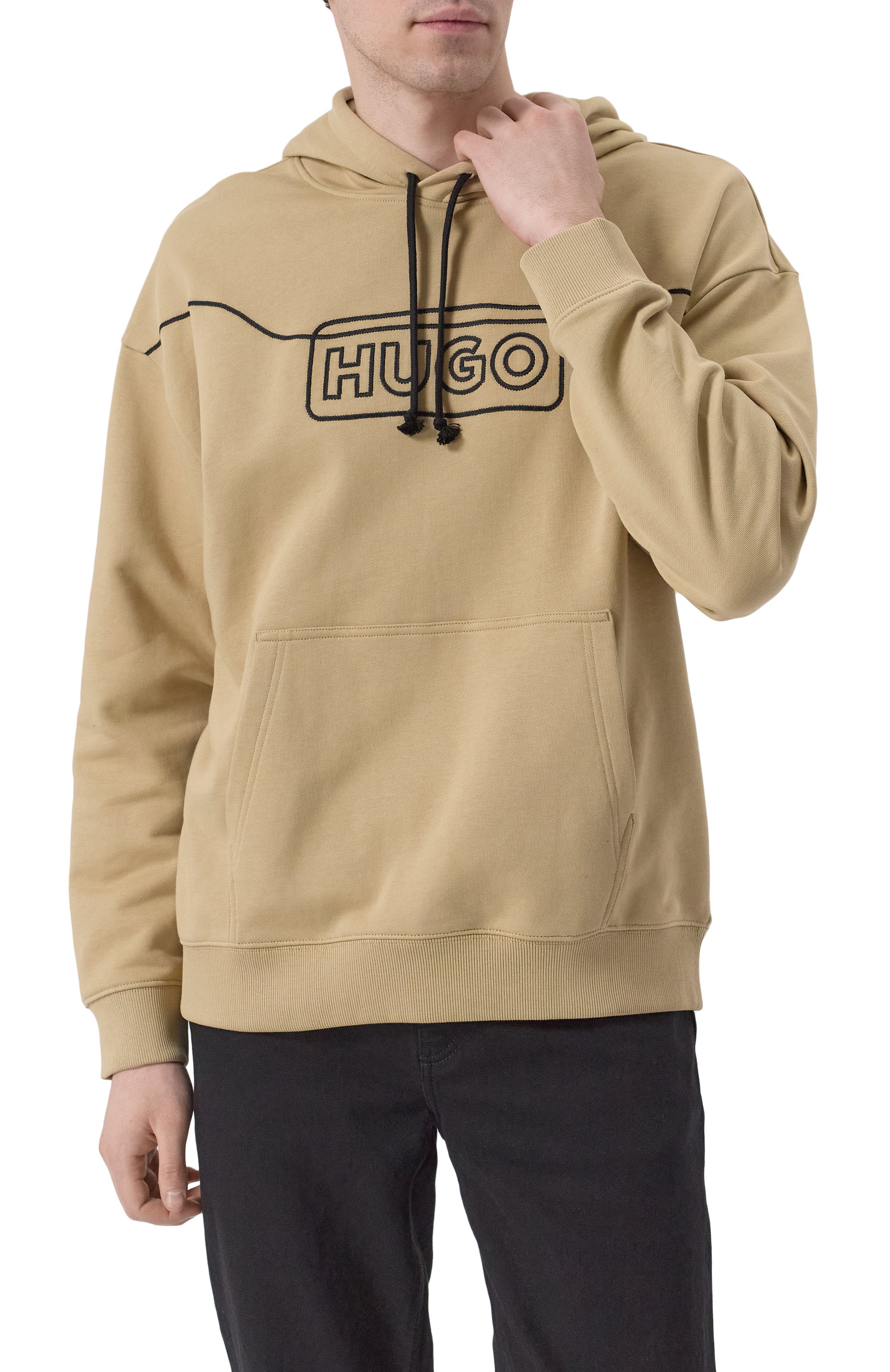 Хлопковое худи HUGO BLUE, арт. 50530342, фото 3
