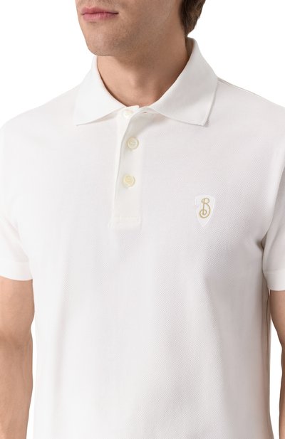 Хлопковое поло BURBERRY, арт. 8102207, фото 5