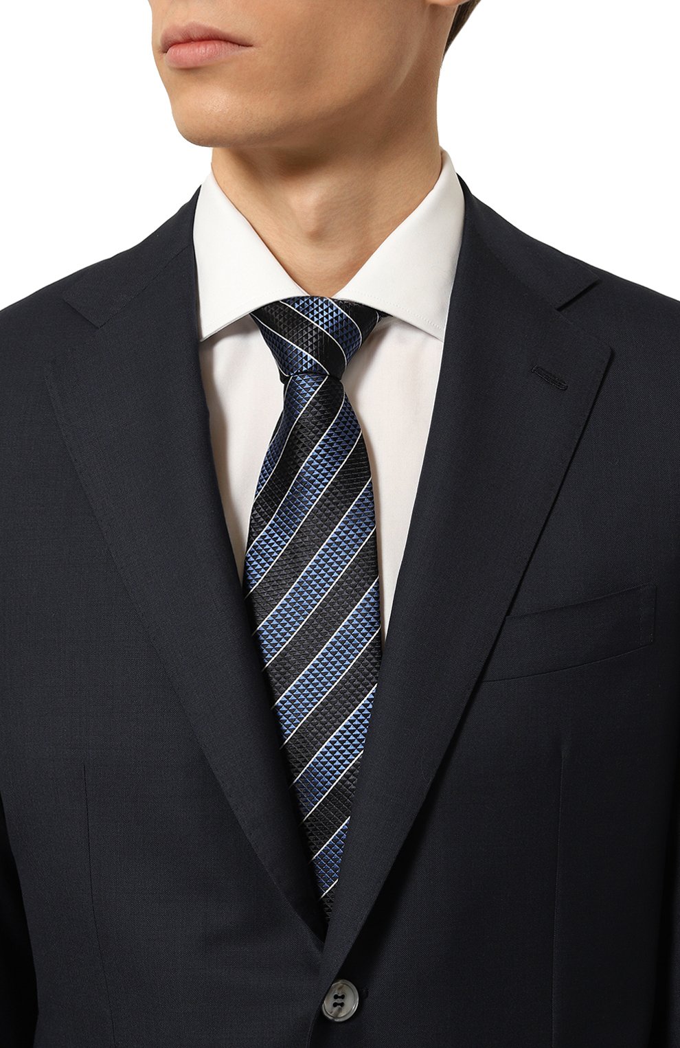 Шелковый галстук ZEGNA, арт. 1P8/Z8D82TA8, фото 2