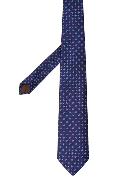 Шелковый галстук CANALI синего цвета по цене 21000 руб., арт. 18/HJ04416, фото 3 Шелковый галстук CANALI, арт. 18/HJ04416, фото 3