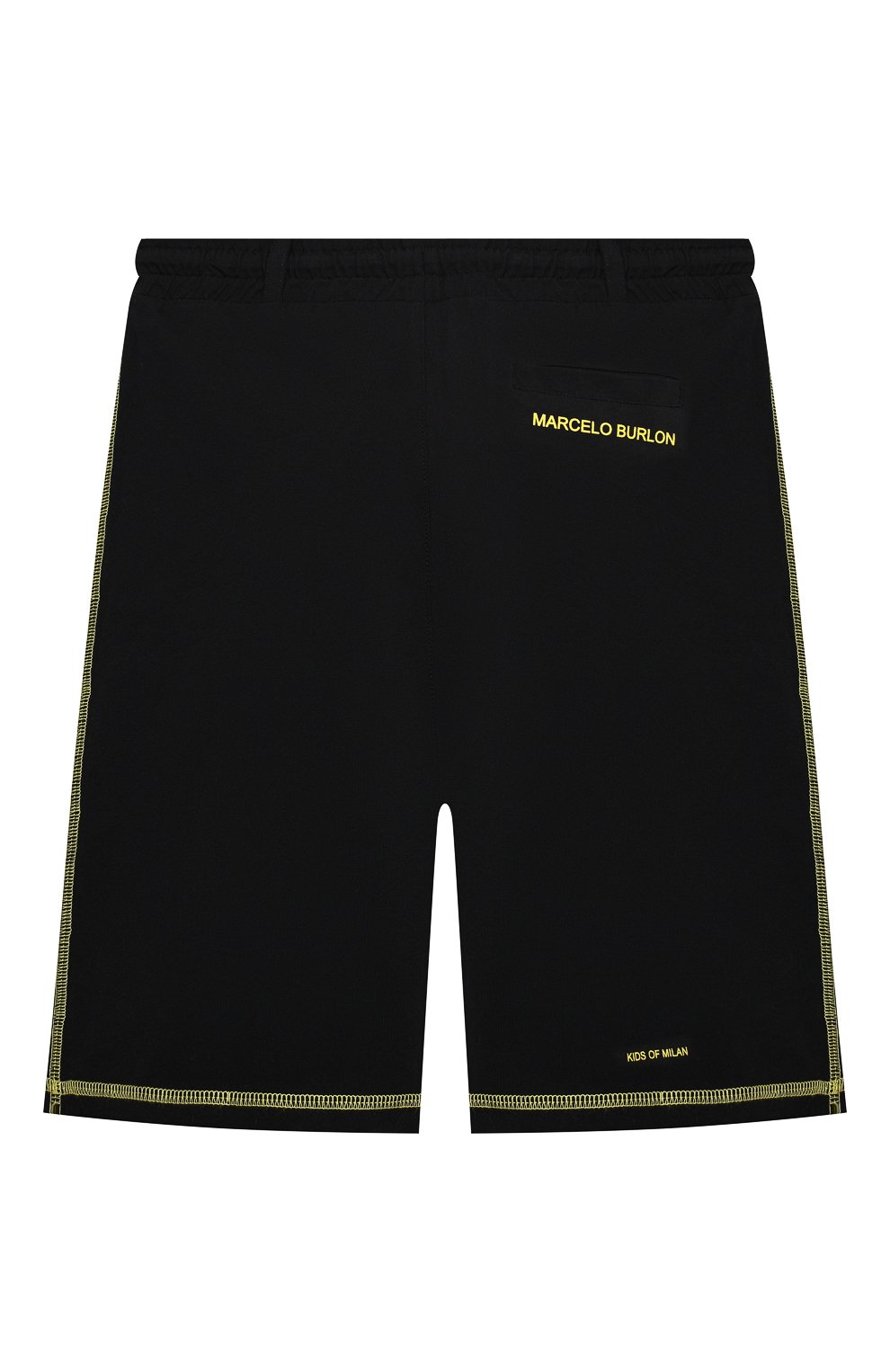 Хлопковые шорты MARCELO BURLON KIDS OF MILAN, арт. 21E/B/MB/3252/0010/2-6Y, фото 2