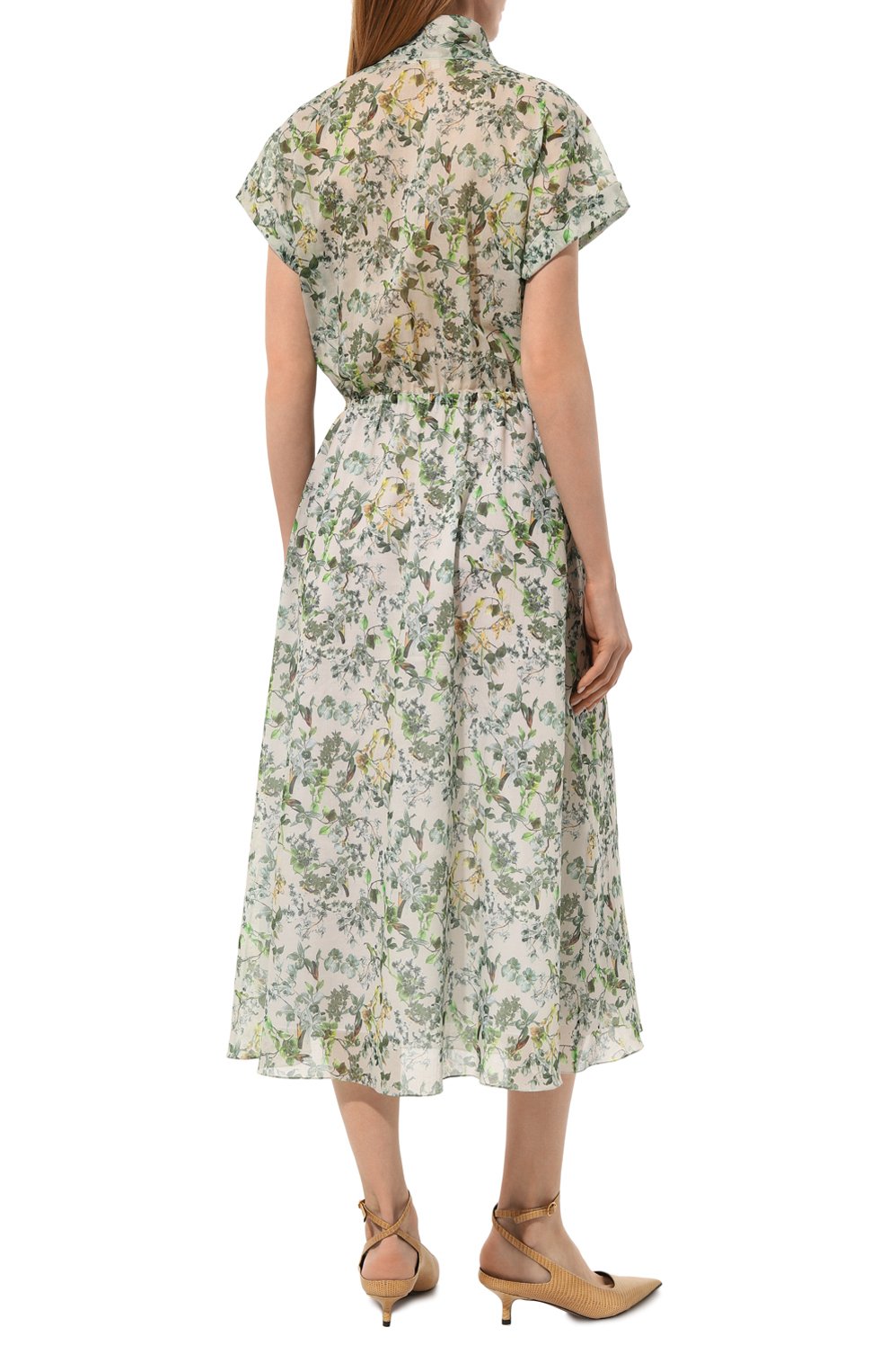 Хлопковое платье NOBLE&BRULEE зеленого цвета по цене 55000 руб., арт. NB52/310322/673, фото 4 Хлопковое платье NOBLE&BRULEE, арт. NB52/310322/673, фото 4