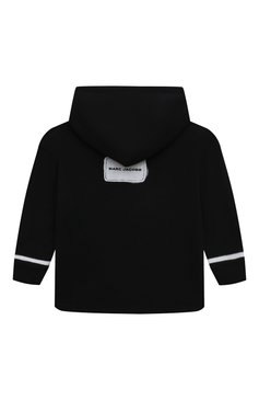 Детский хлопковое худи MARC JACOBS (THE) черного цвета, арт. W60184/6A-12A | Фото 2 (Материал внешний: Хлопок; Рукава: Длинные; Материал сплава: Проставлено; Драгоценные камни: Проставлено; Мальчики Кросс-КТ: Худи-одежда; Ростовка одежда: 9 лет | 134 см, 7 лет | 122 см, 12 лет | 152 см, 5 лет | 110 см)