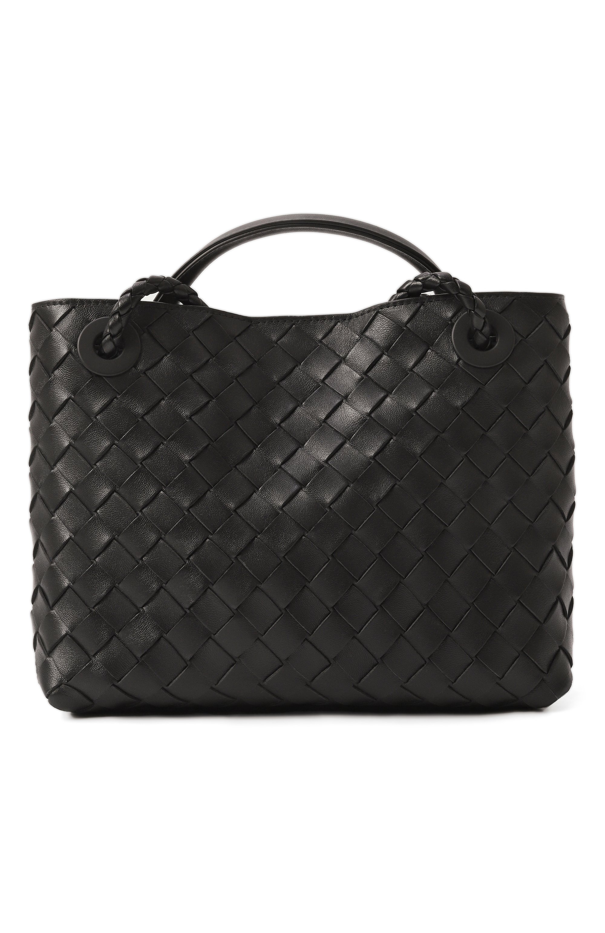 Сумка andiamo small BOTTEGA VENETA черного цвета по цене 568500 руб., арт. 766014/VCPP1, фото 6 Сумка andiamo small BOTTEGA VENETA, арт. 766014/VCPP1, фото 6