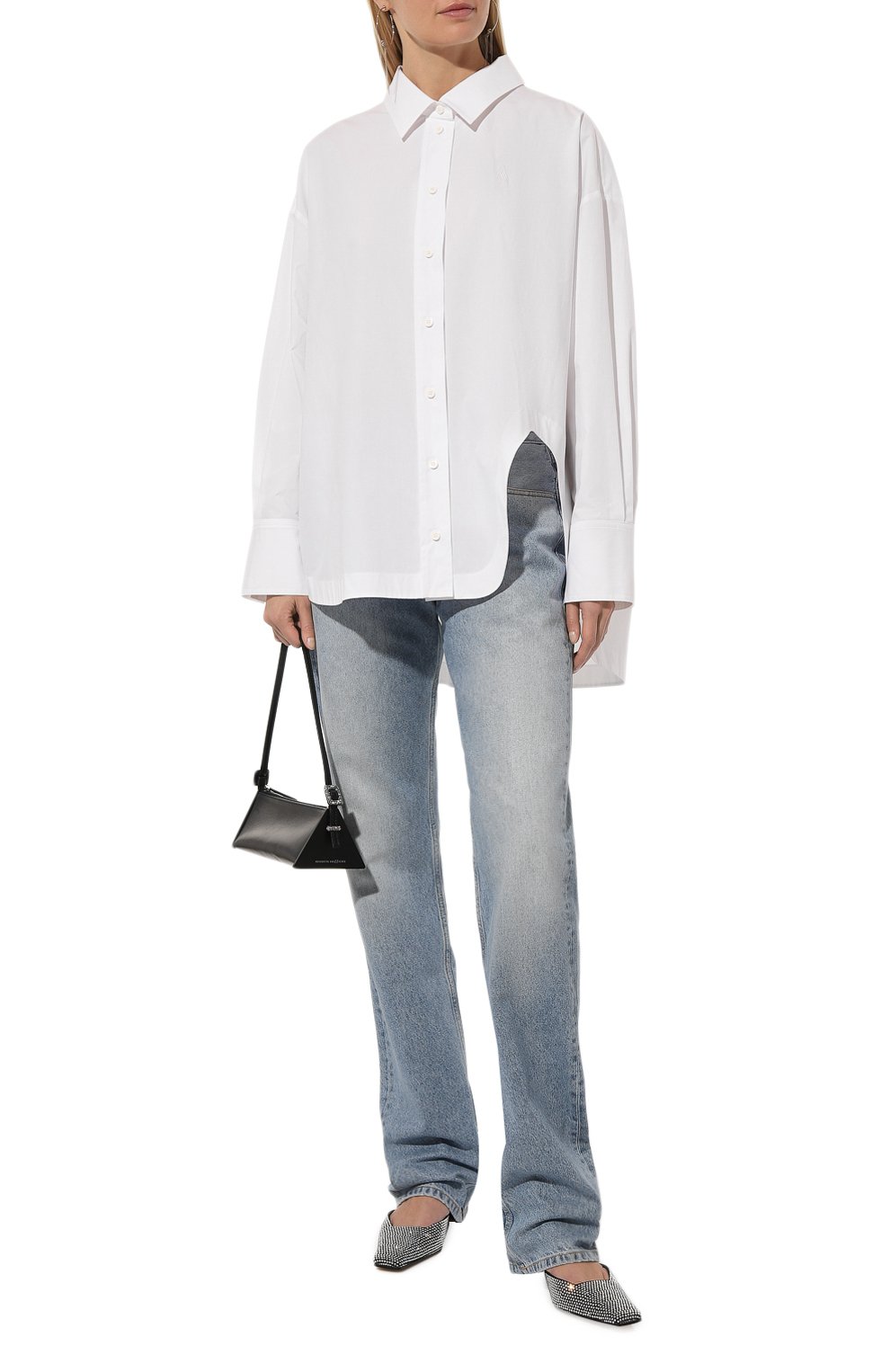 Хлопковая рубашка THE ATTICO, арт. 250WCH00004/CCC052AA, фото 2