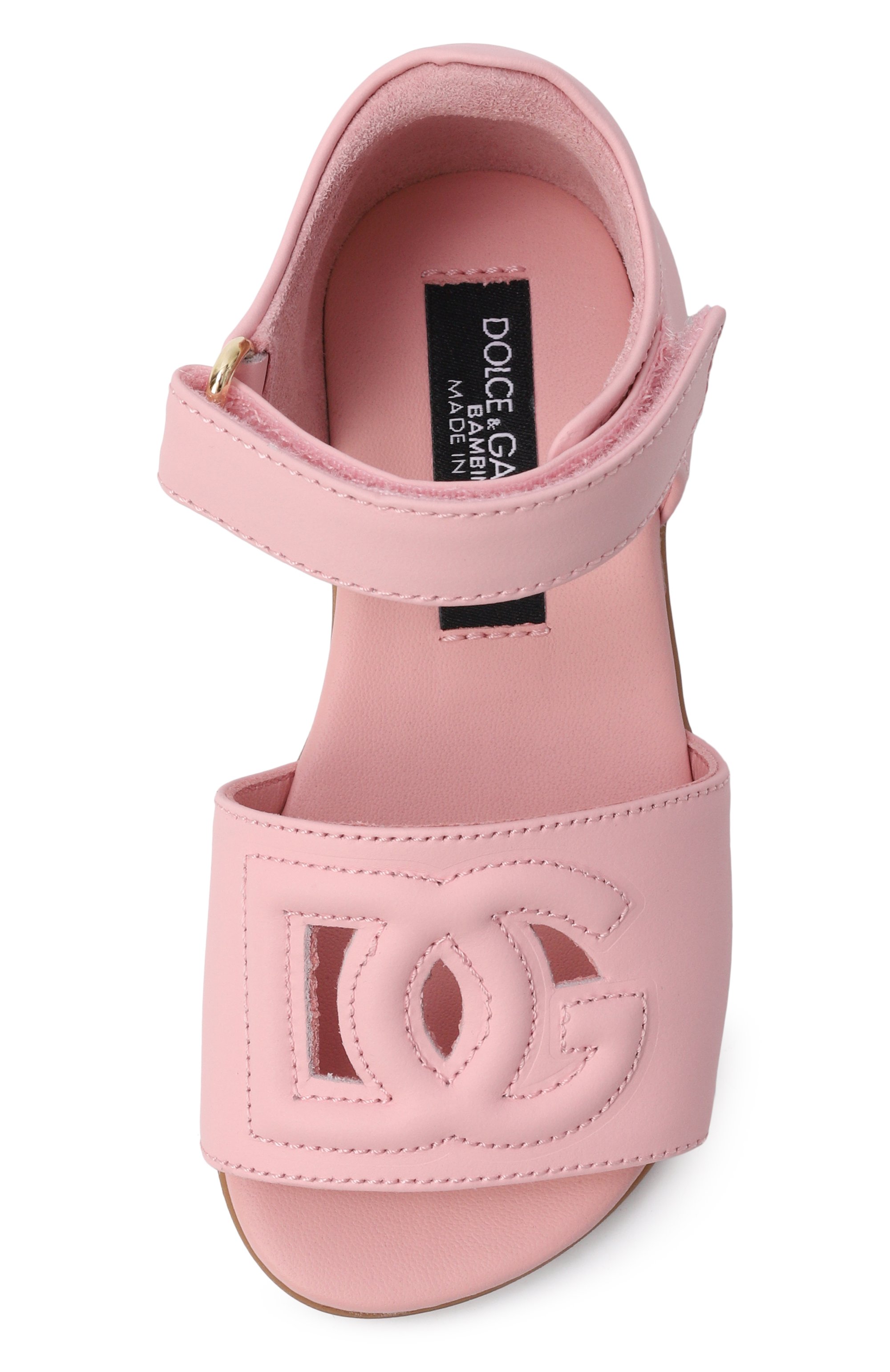 Кожаные сандалии DOLCE & GABBANA светло-розового цвета по цене 41800 руб., арт. D20102/A1735, фото 4 Кожаные сандалии DOLCE & GABBANA, арт. D20102/A1735, фото 4