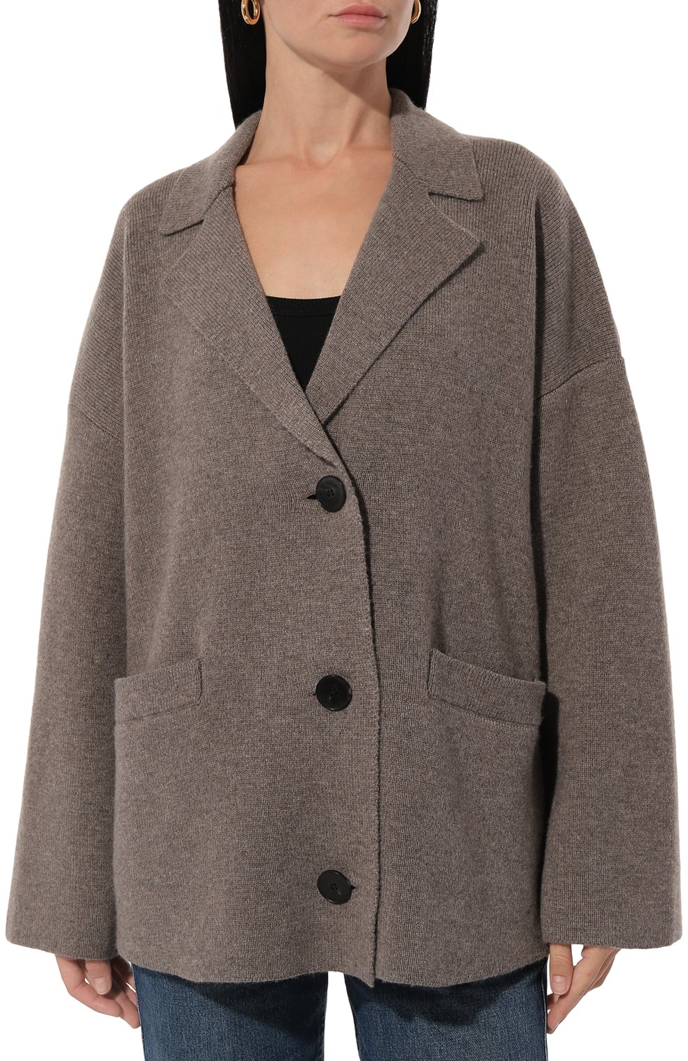 Кардиган из шерсти и кашемира CO коричневого цвета по цене 110000 руб., арт. 8423/WCM, фото 3 Кардиган из шерсти и кашемира CO, арт. 8423/WCM, фото 3