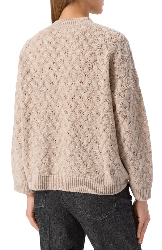 Свитер из шерсти и кашемира Antonelli Firenze 41673P/40795 Бежевый  41673P/40795 Фото 4
