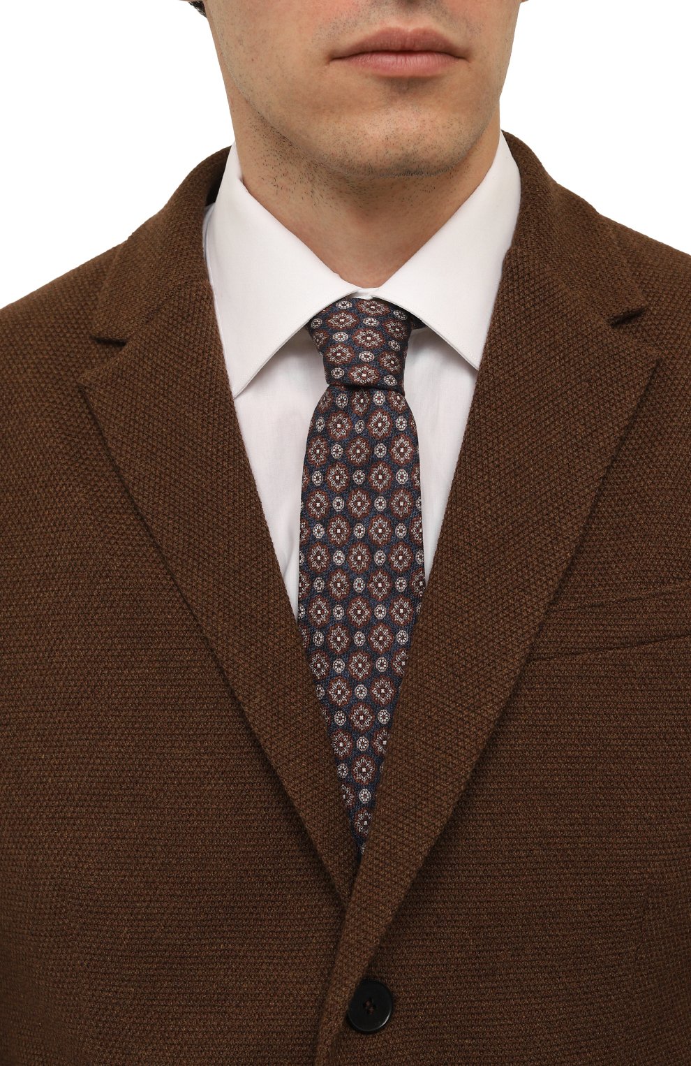 Шелковый галстук KITON темно-синего цвета по цене 29500 руб., арт. UCRVKPC07H12, фото 2 Шелковый галстук KITON, арт. UCRVKPC07H12, фото 2