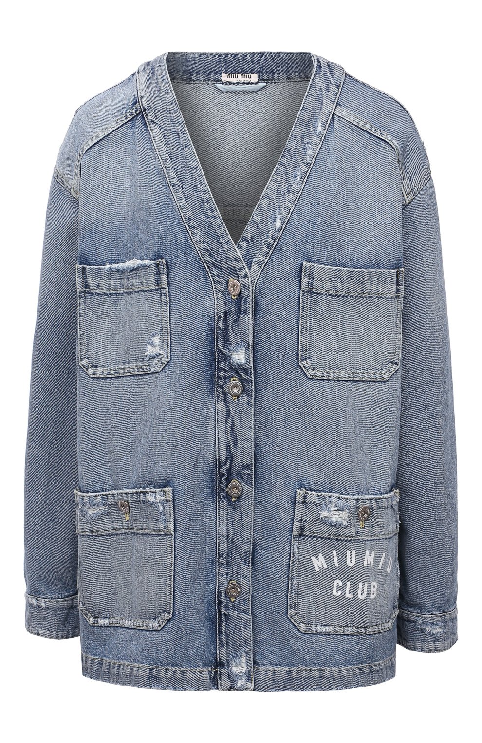 Джинсовый жакет MIU MIU, арт. GWG116-U8R-F0008, фото 1