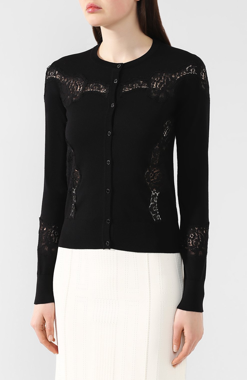 Кардиган из смеси шерсти и хлопка DOLCE & GABBANA, арт. FX373T/JAVNS, фото 3