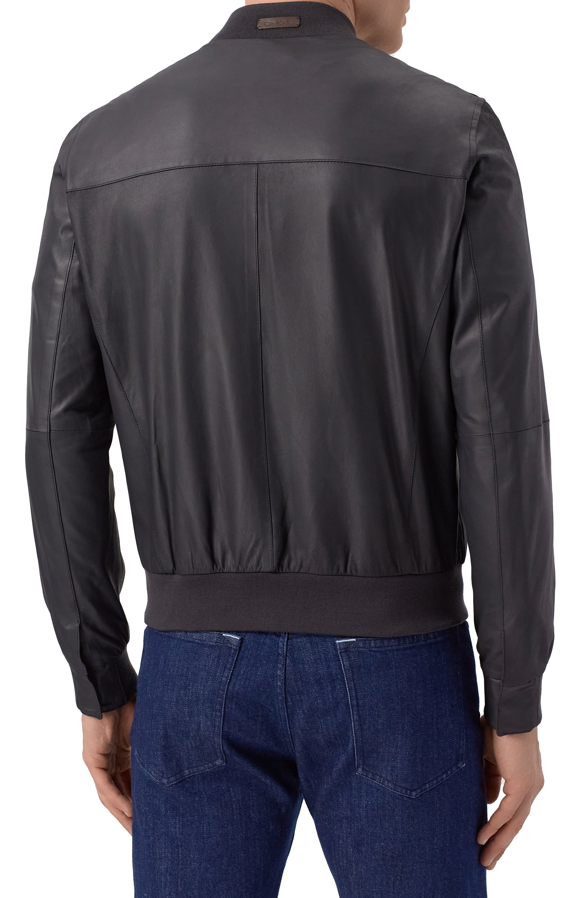 Двусторонний кожаный бомбер GIMO'S, арт. 5S20.1.090.90R/58, фото 4