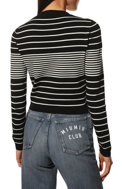 Хлопковый пуловер MIU MIU, арт. MML559-10KB-F0967, фото 4