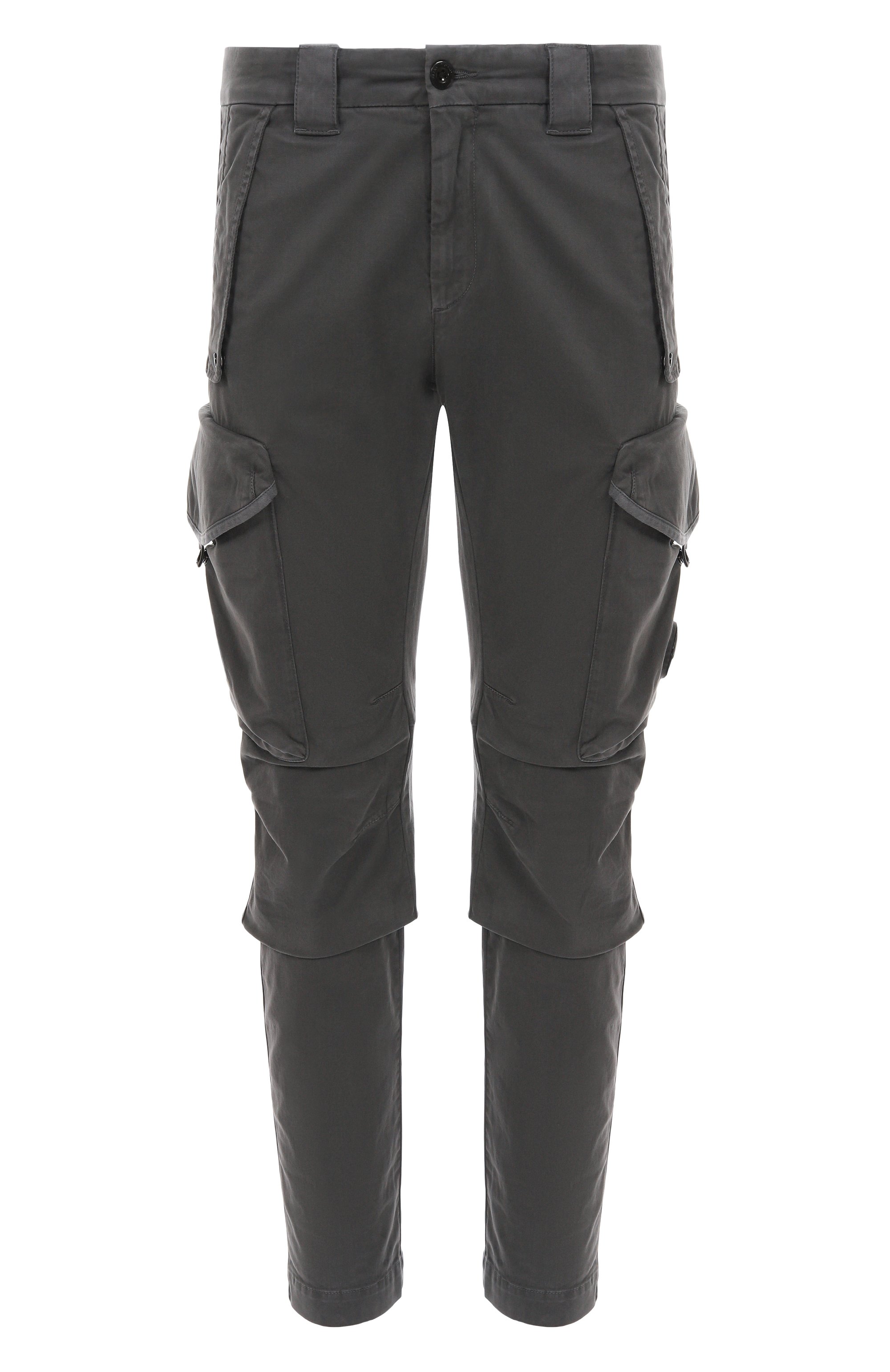Хлопковые брюки-карго C.P. COMPANY темно-серого цвета по цене 28200 руб., арт. 19CMPA730A005529G, фото 1 Хлопковые брюки-карго C.P. COMPANY, арт. 19CMPA730A005529G, фото 1