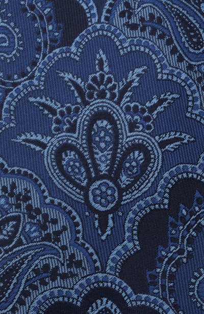 Шелковый галстук CANALI темно-синего цвета по цене 14650 руб., арт. 18/HJ03476, фото 4 Шелковый галстук CANALI, арт. 18/HJ03476, фото 4