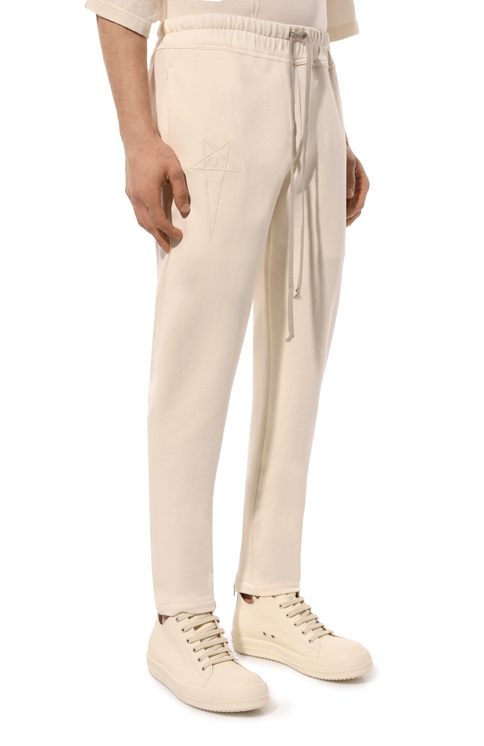 Хлопковые брюки rick owens x champion RICK OWENS, арт. CM01D0471/CHFE, фото 3