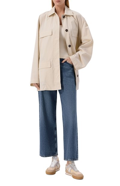 Кожаные кеды chloé kick CHLOÉ бежевого цвета по цене 88500 руб., арт. CH25W07IVE09238W, фото 3 Кожаные кеды chloé kick CHLOÉ, арт. CH25W07IVE09238W, фото 3