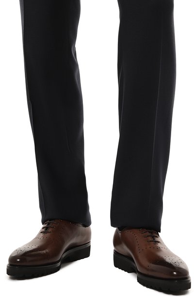 Кожаные оксфорды KITON, арт. USSA090N0010004, фото 3