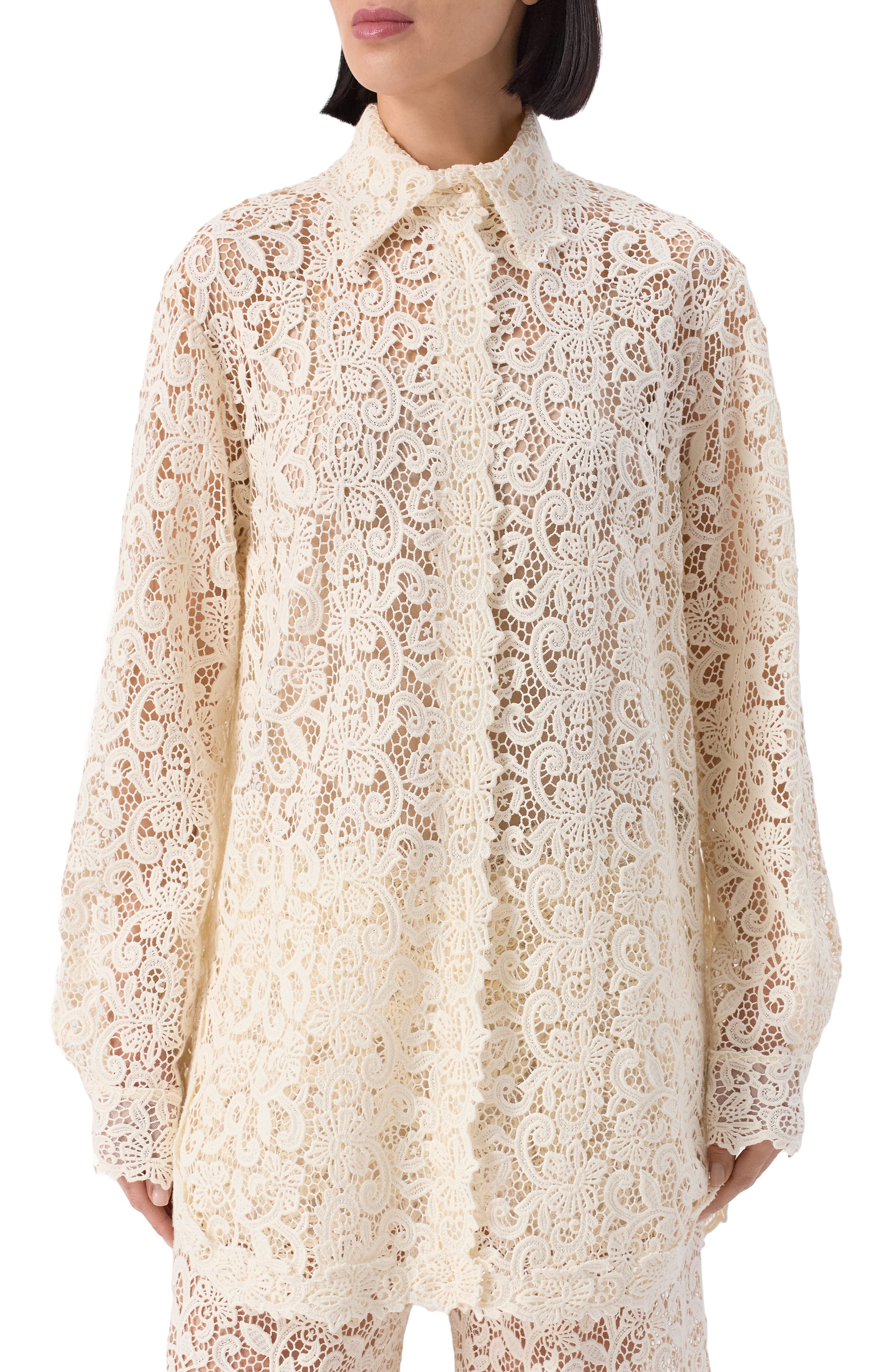 Хлопковая блузка ERMANNO SCERVINO, арт. D464K616HGJ, фото 3