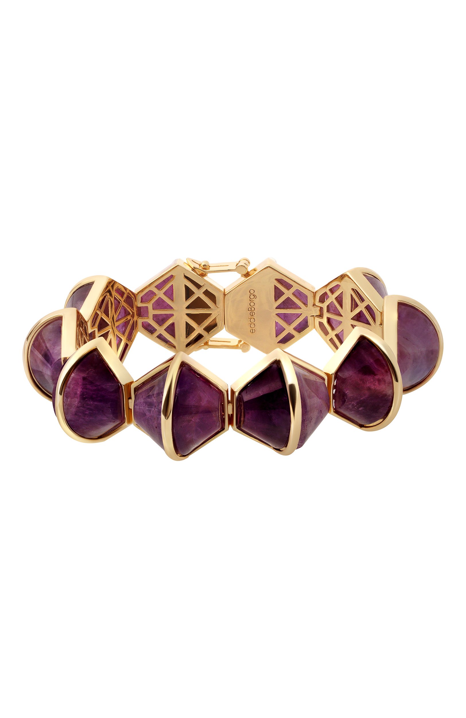 Браслет EDDIE BORGO фиолетового цвета по цене 59950 руб., арт. BR930502AME, фото 1 Браслет EDDIE BORGO, арт. BR930502AME, фото 1