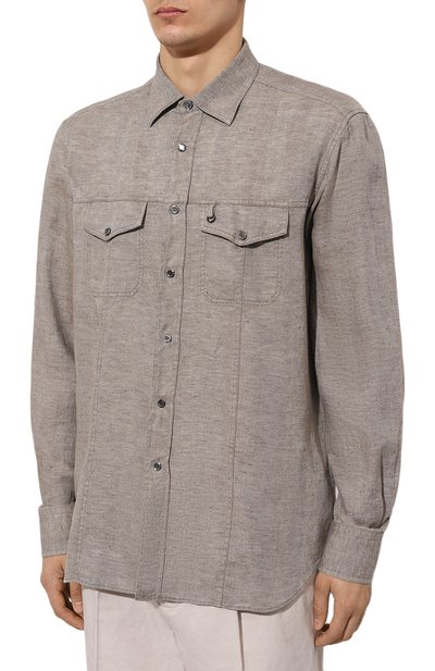 Льняная рубашка STEFANO RICCI, арт. MC007067/TX0001, фото 3