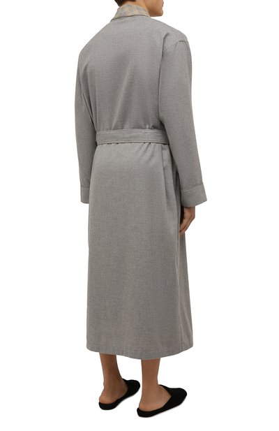 Халат из хлопка и шерсти ZIMMERLI, арт. 4600-75143, фото 4