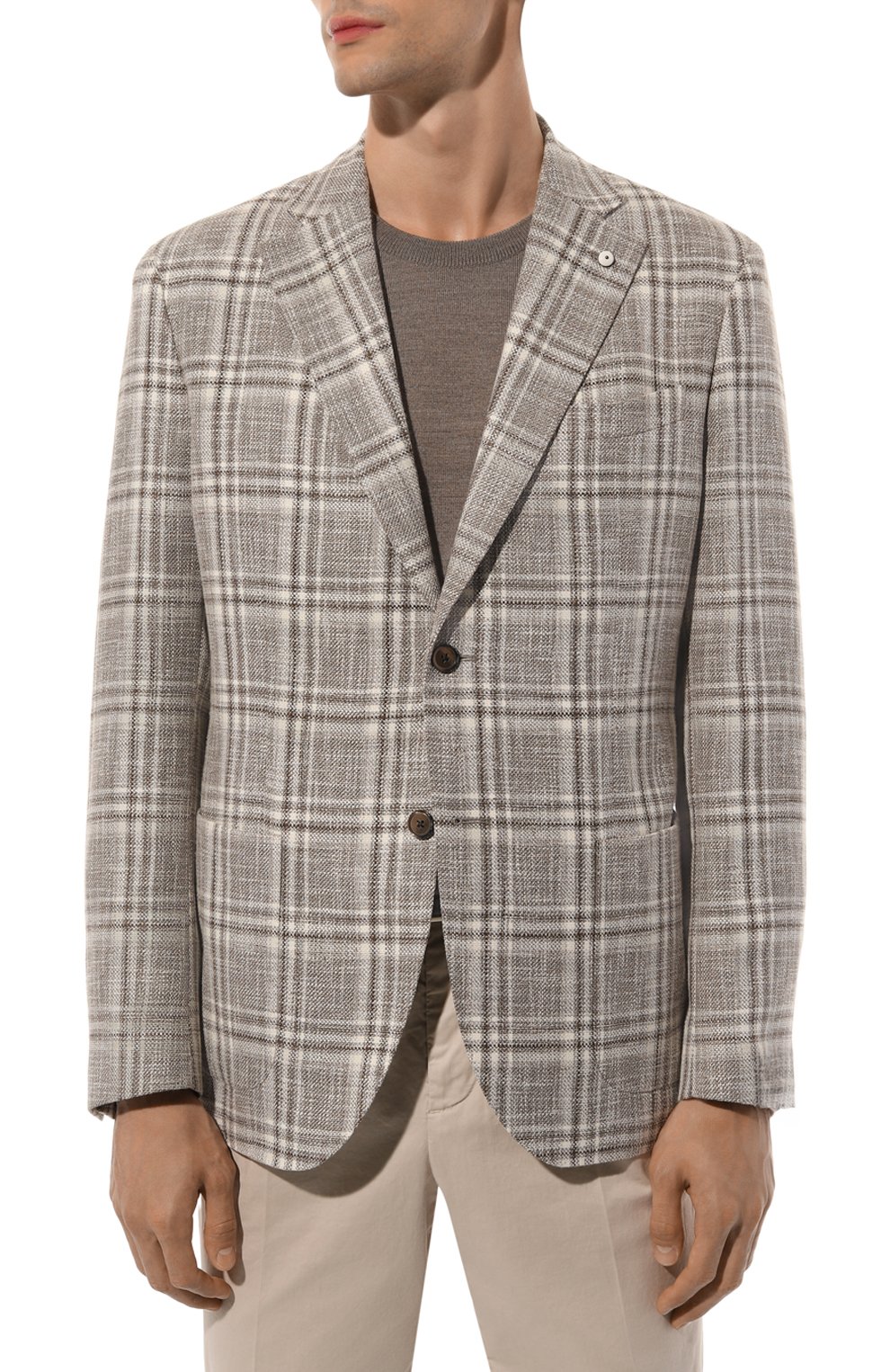 Пиджак из хлопка и льна L.B.M. 1911, арт. 2652/42359, фото 5