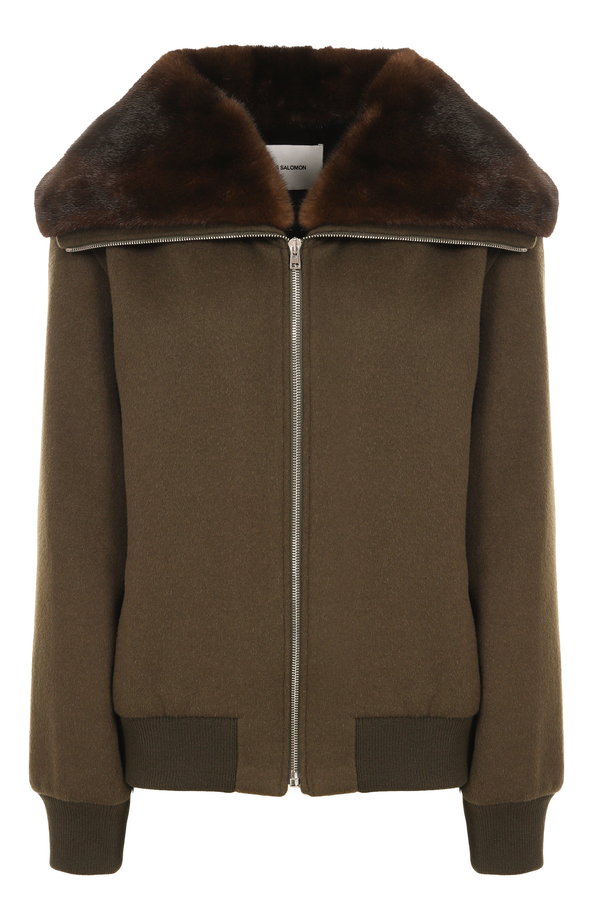 Бомбер с отделкой из норки YVES SALOMON, арт. 26WYV05660CAVI, фото 1