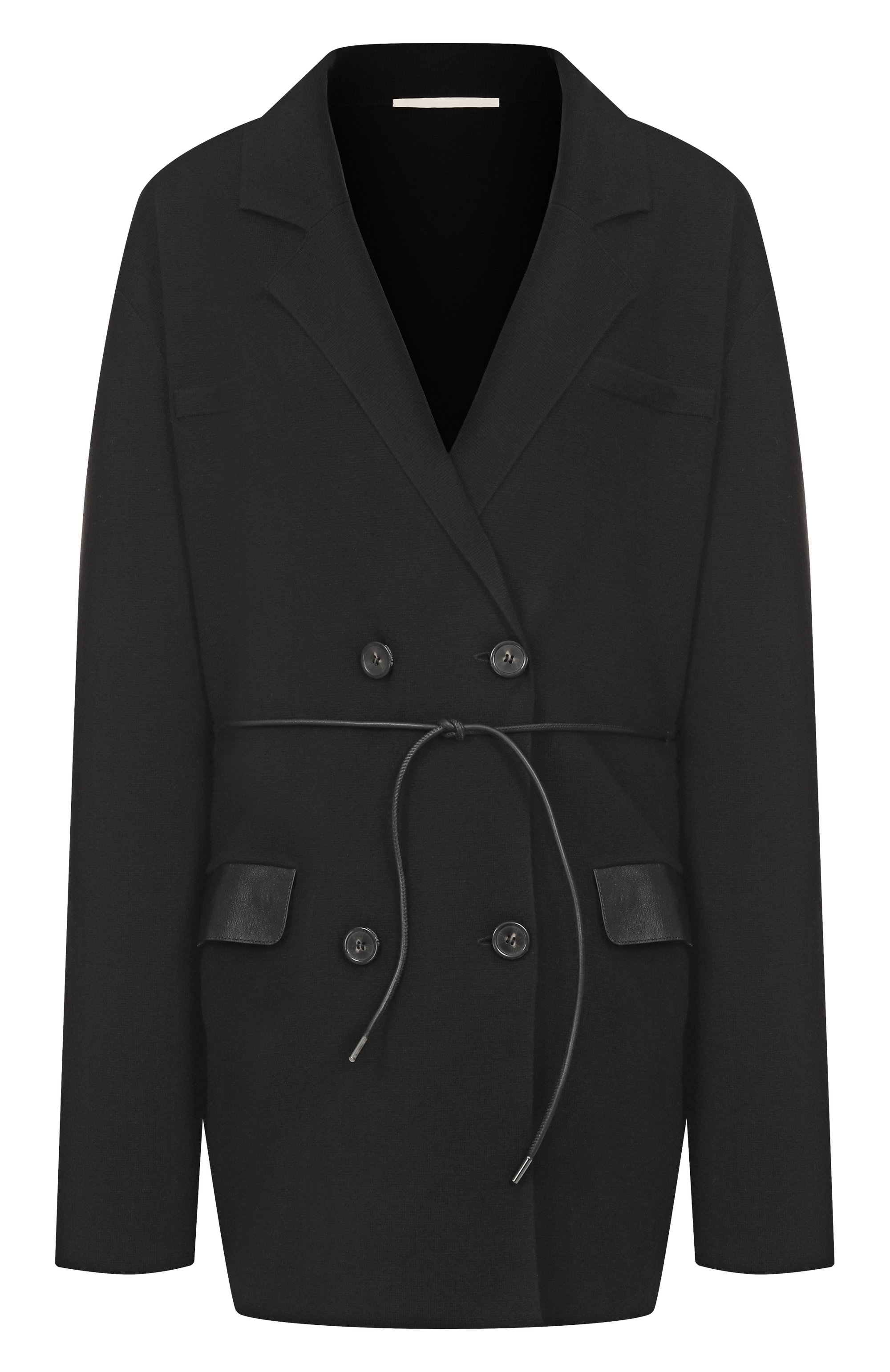 Жакет из шерсти и хлопка 12 STOREEZ черного цвета по цене 32000 руб., арт. 134006, фото 1 Жакет из шерсти и хлопка 12 STOREEZ, арт. 134006, фото 1