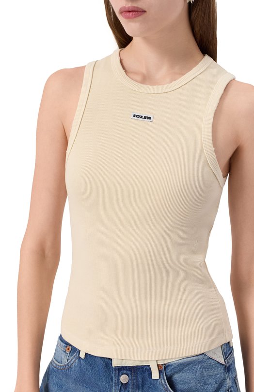 Хлопковая майка Ksubi WSP25SI004 Кремовый  WSP25SI004 Фото 5