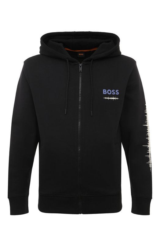 

Хлопковая толстовка BOSS Orange, Чёрный