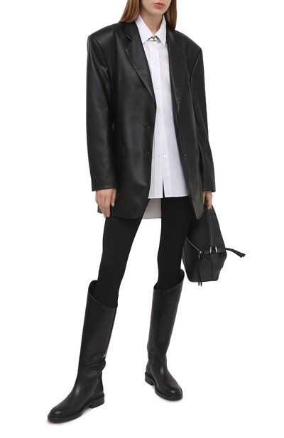 Легинсы RICK OWENS черного цвета по цене 39250 руб., арт. RP21S3652/KSP, фото 2 Легинсы RICK OWENS, арт. RP21S3652/KSP, фото 2