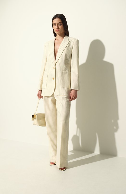 Лакированные босоножки Rossi Saint Laurent 818025/1TV00 Кремовый  818025/1TV00 Фото 8
