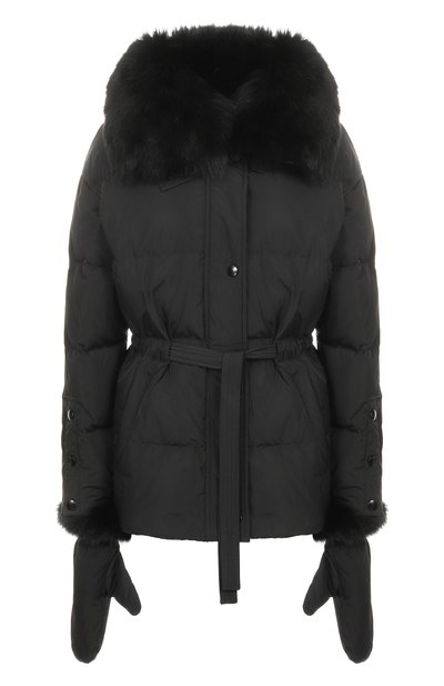 Женский пуховик с отделкой из песца YVES SALOMON, арт. V05572/D0TM