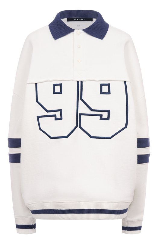 Хлопковое поло Ksubi WFA25FL005 Белый WFA25FL005