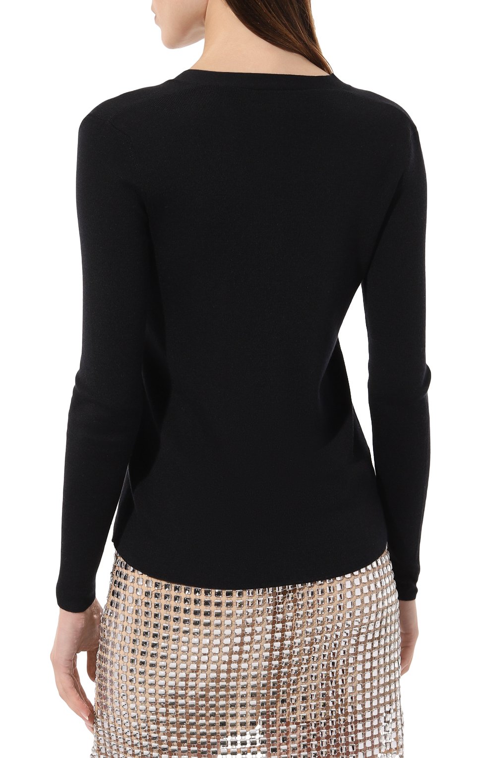 Кардиган из кашемира и шелка PRADA, арт. 25437-40J-F0008, фото 4