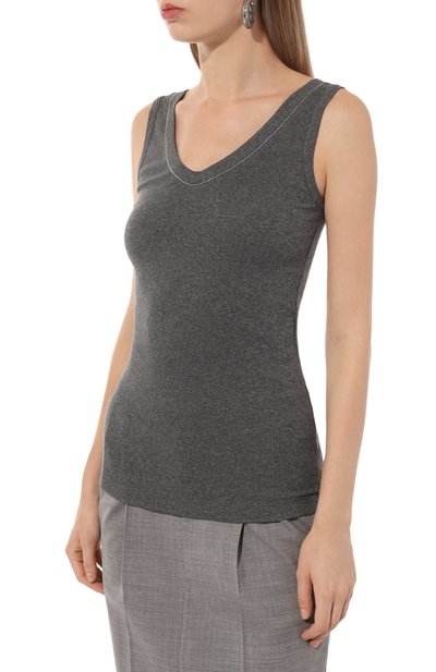 Хлопковая майка BRUNELLO CUCINELLI, арт. MPTC8BJ312, фото 3