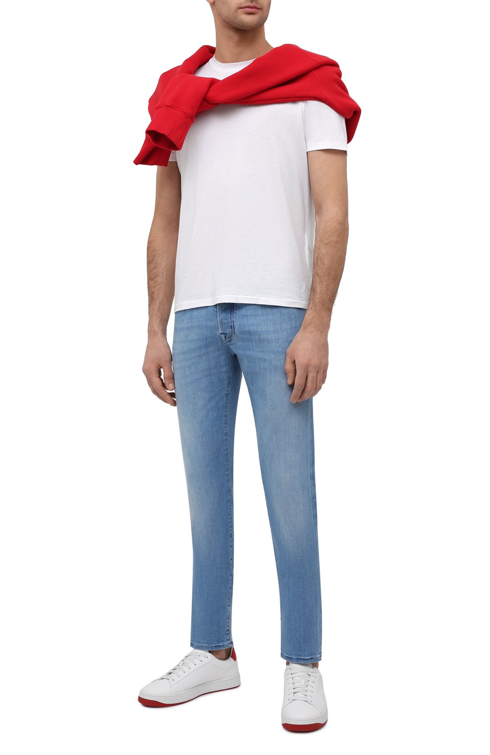 Кожаные кеды KENZO красного цвета по цене 33100 руб., арт. FA65SN171L50, фото 2 Кожаные кеды KENZO, арт. FA65SN171L50, фото 2