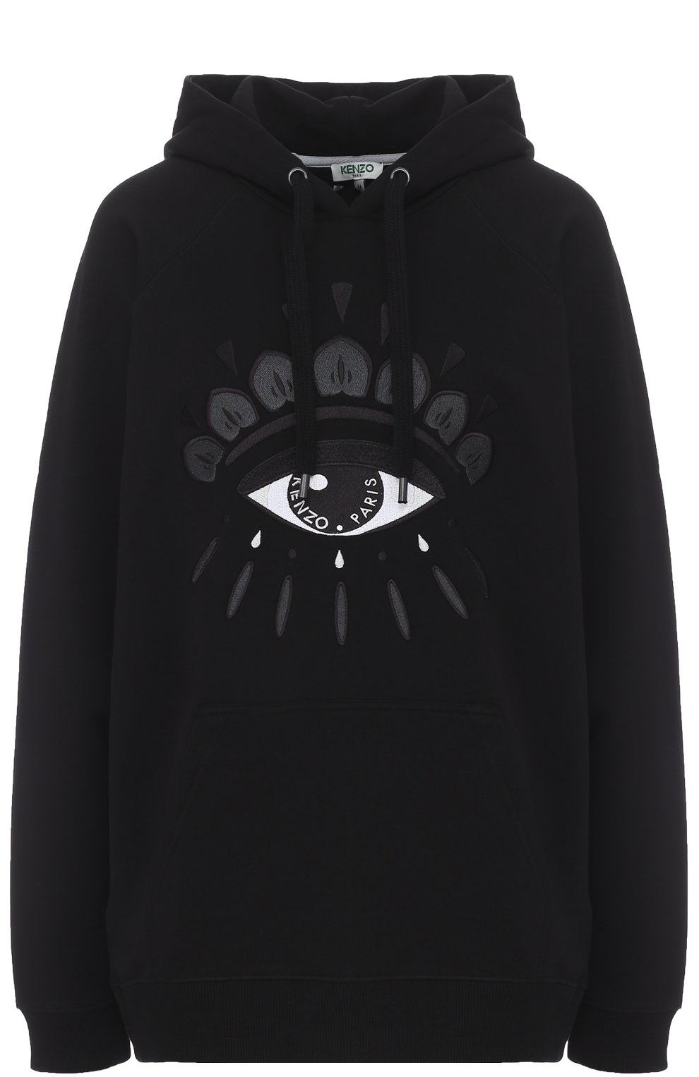 Хлопковая толстовка с капюшоном и вышивкой KENZO, арт. F762SW8834XC, фото 1