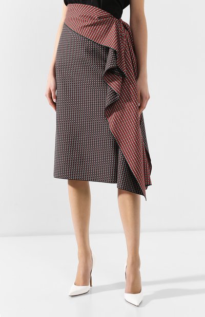 Хлопковая юбка DRIES VAN NOTEN красного цвета по цене 62400 руб., арт. 191-30858-7037, фото 3 Хлопковая юбка DRIES VAN NOTEN, арт. 191-30858-7037, фото 3