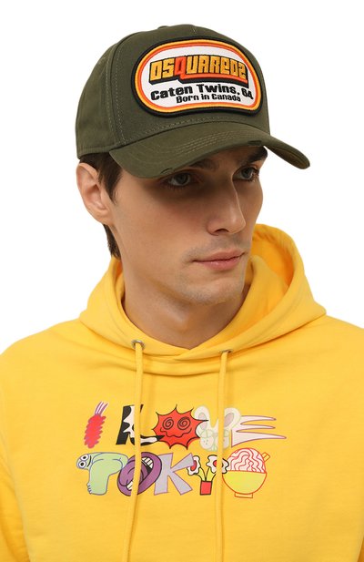 Хлопковая бейсболка DSQUARED2, арт. BCM0677 05C00001, фото 2
